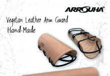 Arrouha Vegetan Genuine Leather Un-Dye Traditional Armguard For Archery
