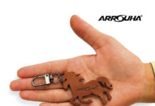 🐎 ARROUHA® Genuine Leather Horse Keychain | Vegetable Tanned Leather | Premium Handmade Key Ring